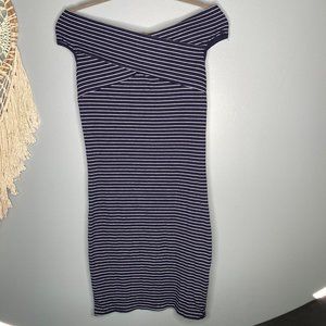 Sugar & Cream Striped Bodycon Dress Size Small
